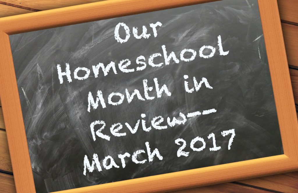 Homeschool Month Review March