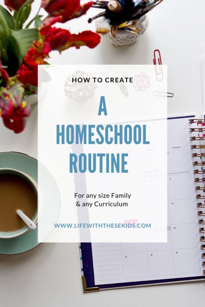homeschool routine schedule planner